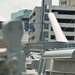 Union Jack flying from the Battleship Wisconsin