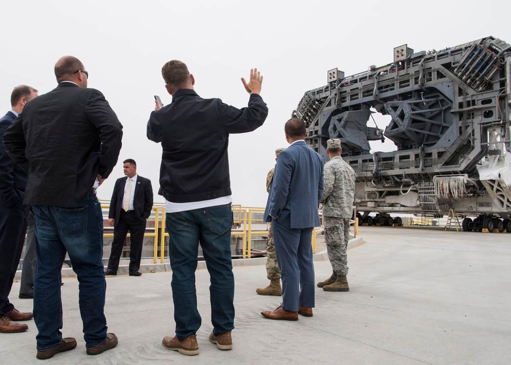 NASA administrator SLC-4 tour