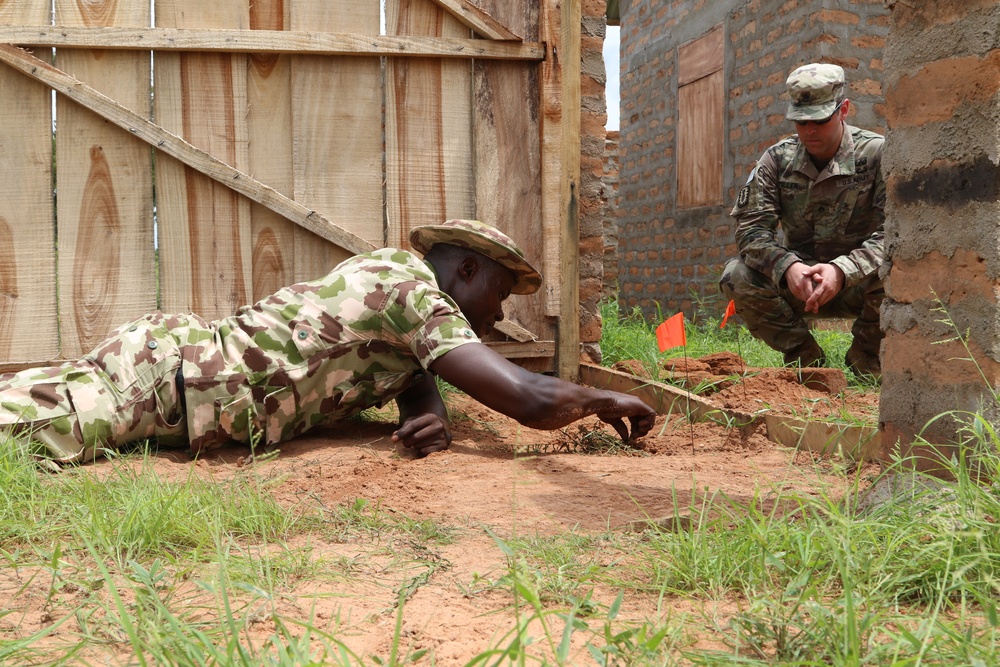 Improvised Explosive Device Defeat training lane in Nigeria