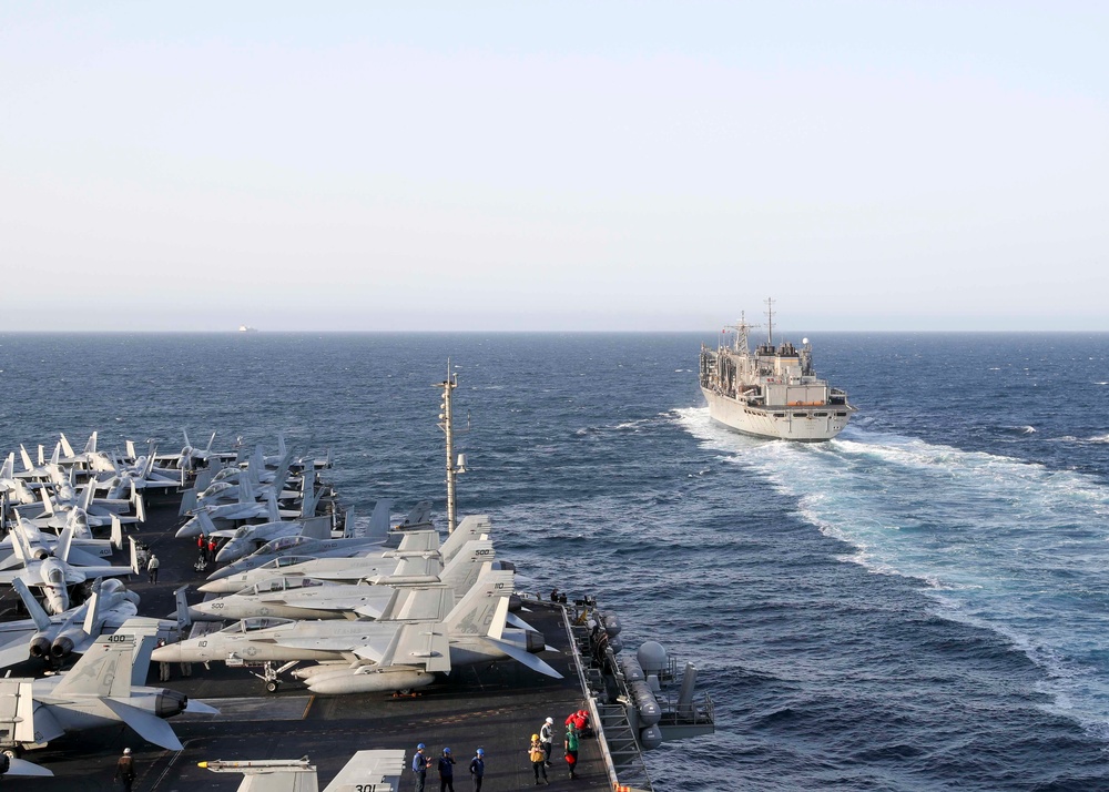 Abraham Lincoln Replenishment at Sea