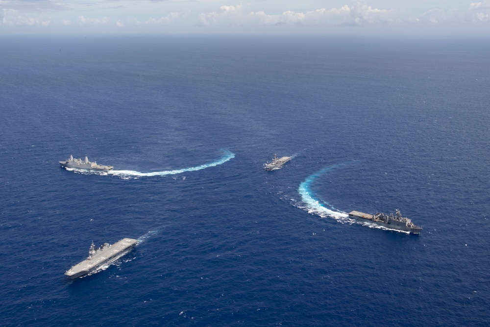 Amphibious Squadron (PHIBRON) Eleven and USS Wasp (LHD 1) Operations at Sea