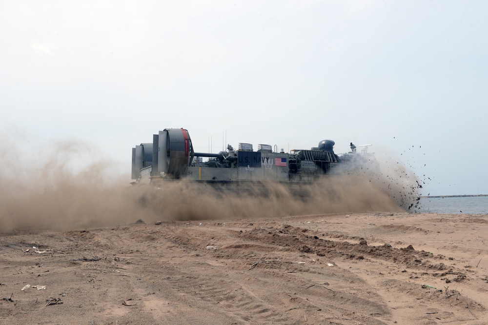 LCAC Landing on Red Beach, CAMP LEMONNIER, Djibouti