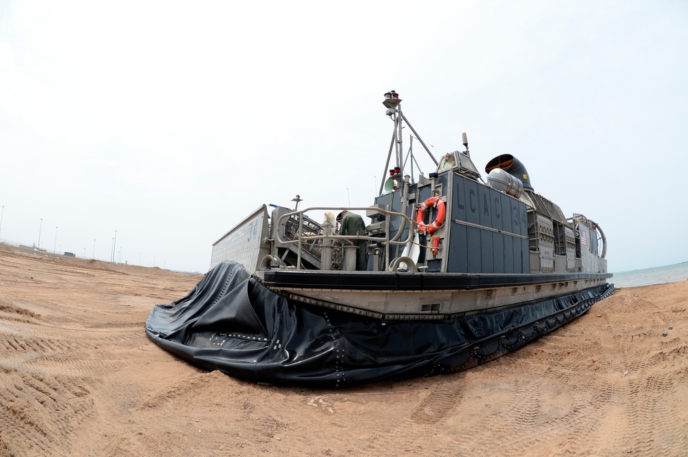 LCAC Landing on Red Beach, CAMP LEMONNIER, Djibouti