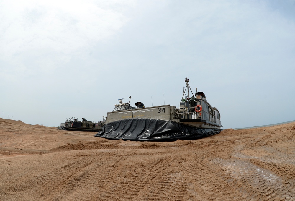 LCAC Landing on Red Beach, CAMP LEMONNIER, Djibouti