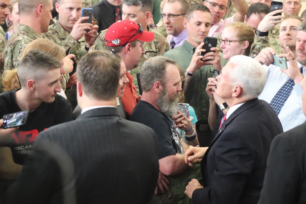 Vice President Mike Pence visits Fort McCoy