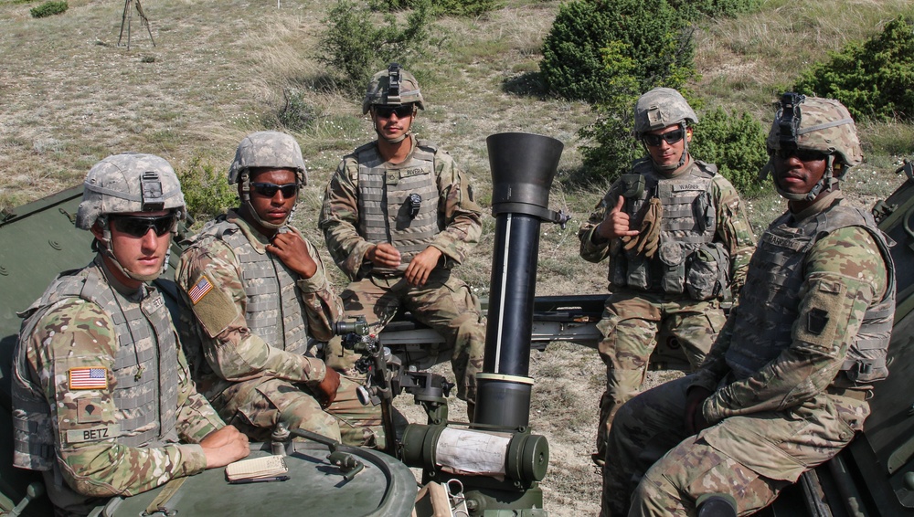 Decisive Strike: 56th Styker Brigade Combat Team Live-Fire Mortar Exercise