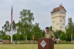 Brig. Gen. Christopher Norrie speaks at 7th ATC’s Change of Command ceremony