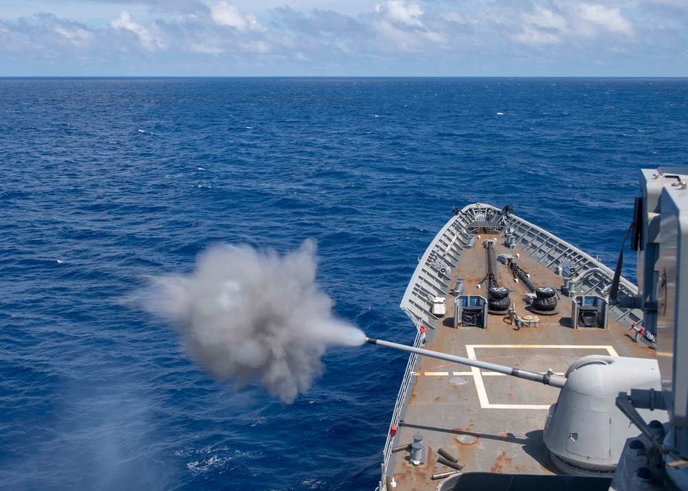 Live Fire Exercise Aboard USS Chancellorsville