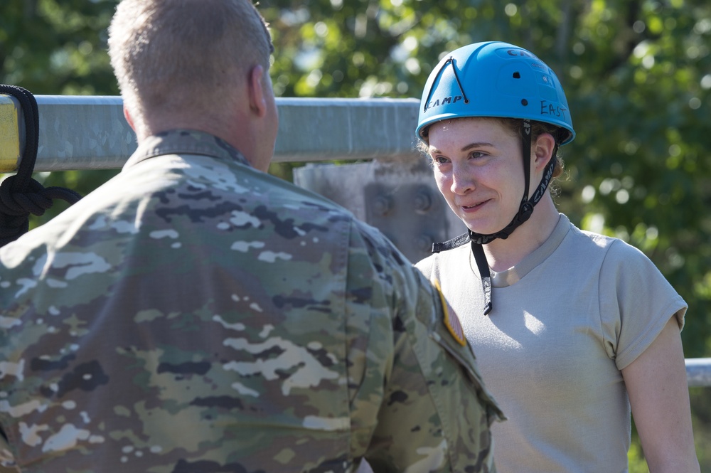 Air Force Junior Reserve Officer Training Corps (AFJROTC) participate in the Cadet Summer Leadership Course at JBER