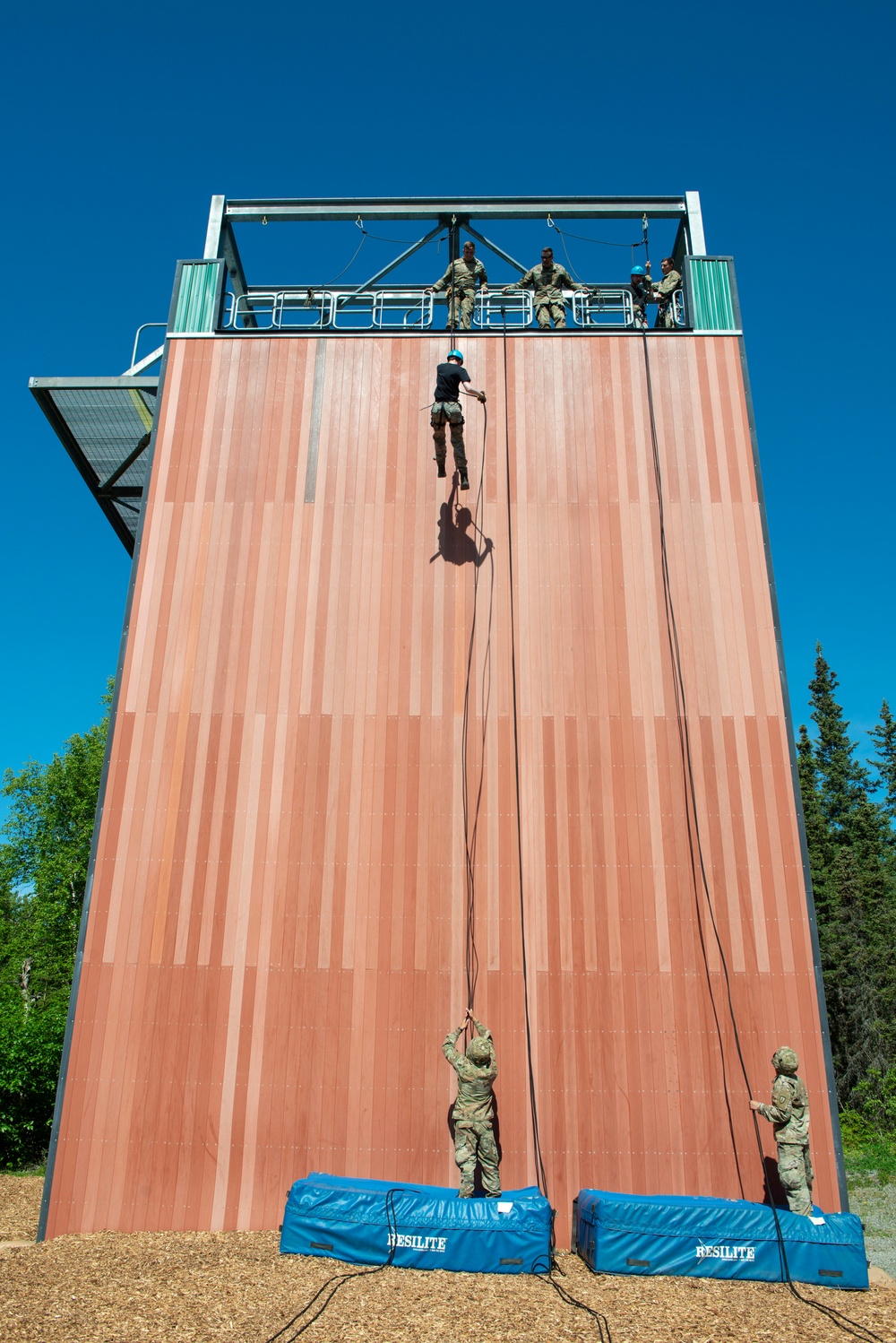 Air Force Junior Reserve Officer Training Corps (AFJROTC) participate in the Cadet Summer Leadership Course at JBER