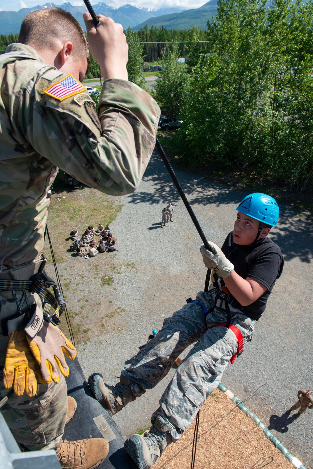 Air Force Junior Reserve Officer Training Corps (AFJROTC) participate in the Cadet Summer Leadership Course at JBER