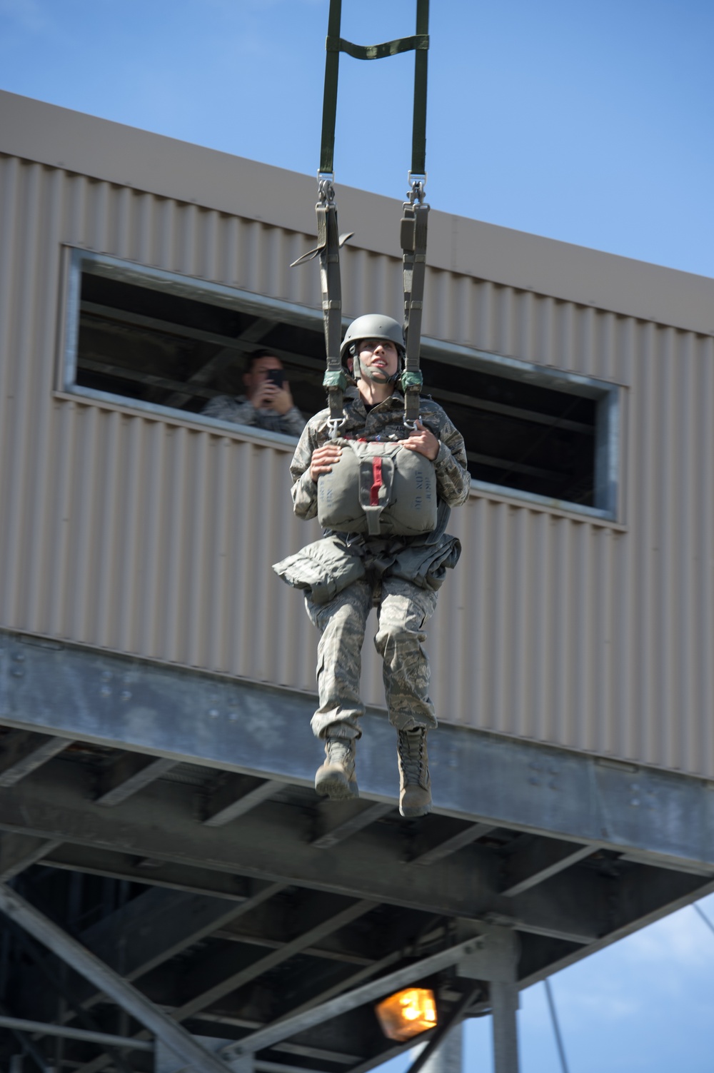 Air Force Junior Reserve Officer Training Corps (AFJROTC) participate in the Cadet Summer Leadership Course at JBER