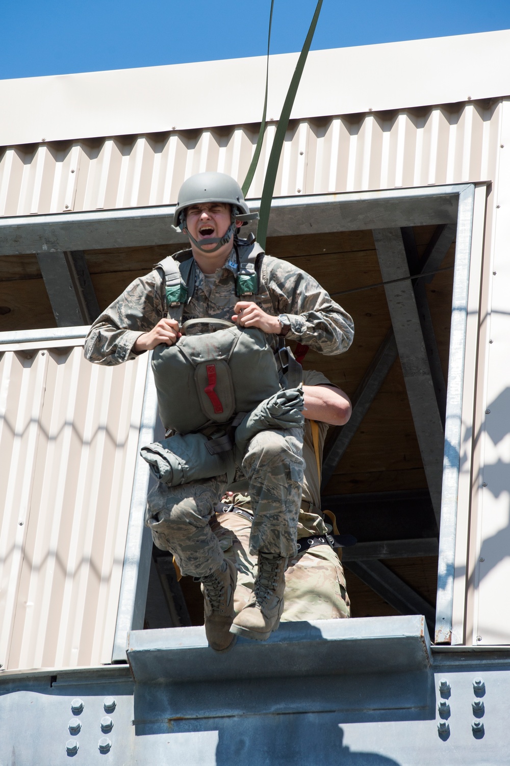 Air Force Junior Reserve Officer Training Corps (AFJROTC) participate in the Cadet Summer Leadership Course at JBER