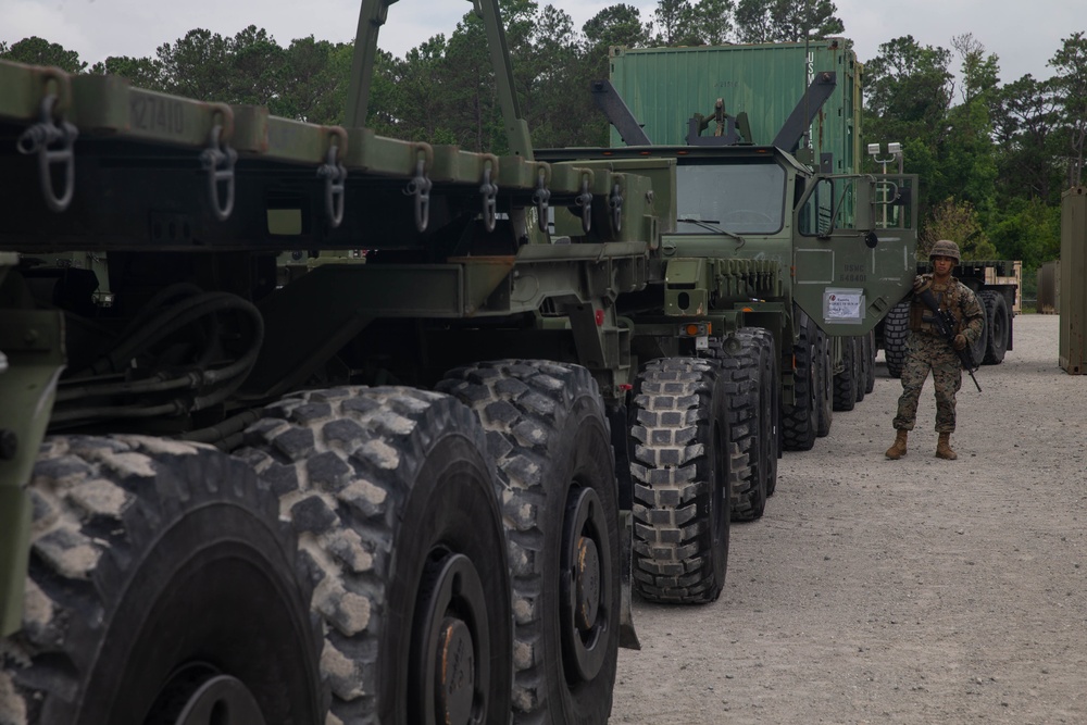 Marines with 2nd Transportation Support Battalion Convoy to Exercise Resolute Sun
