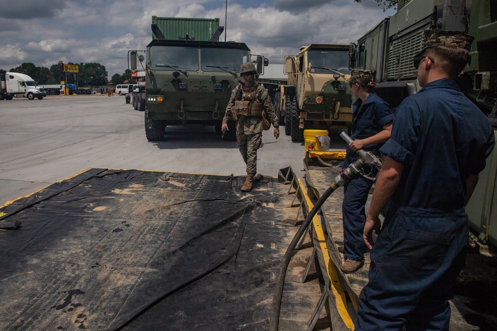 Marines with 2nd Transportation Support Battalion Convoy to Exercise Resolute Sun