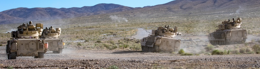 Cavalry scouts from the Nevada Army National Guard’s 1-221st Cavalry Regiment