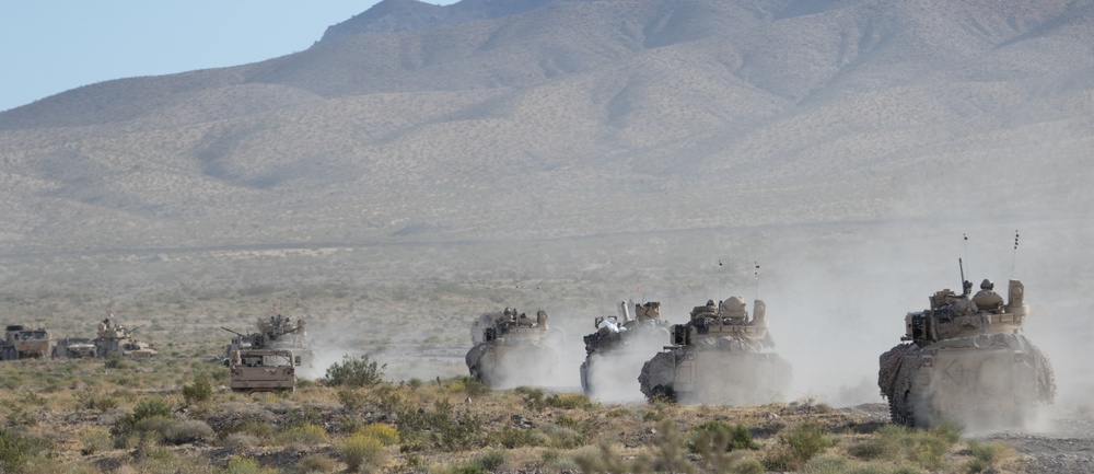 Cavalry scouts from the Nevada Army National Guard’s 1-221st Cavalry Regiment