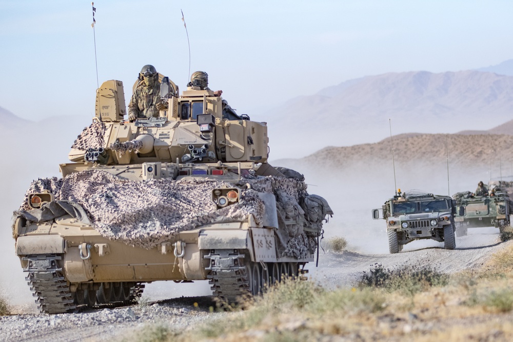 Cavalry scouts from the Nevada Army National Guard’s 1-221st Cavalry Regiment