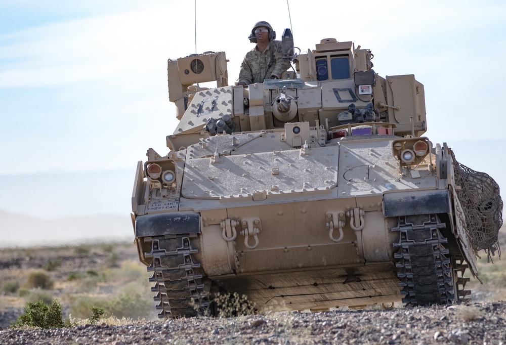 Cavalry scouts from the Nevada Army National Guard’s 1-221st Cavalry Regiment