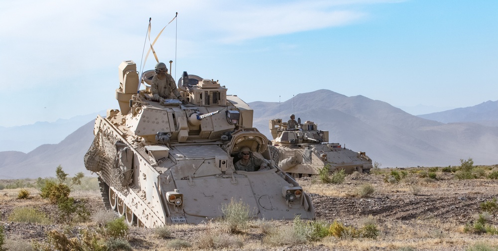 Cavalry scouts from the Nevada Army National Guard’s 1-221st Cavalry Regiment