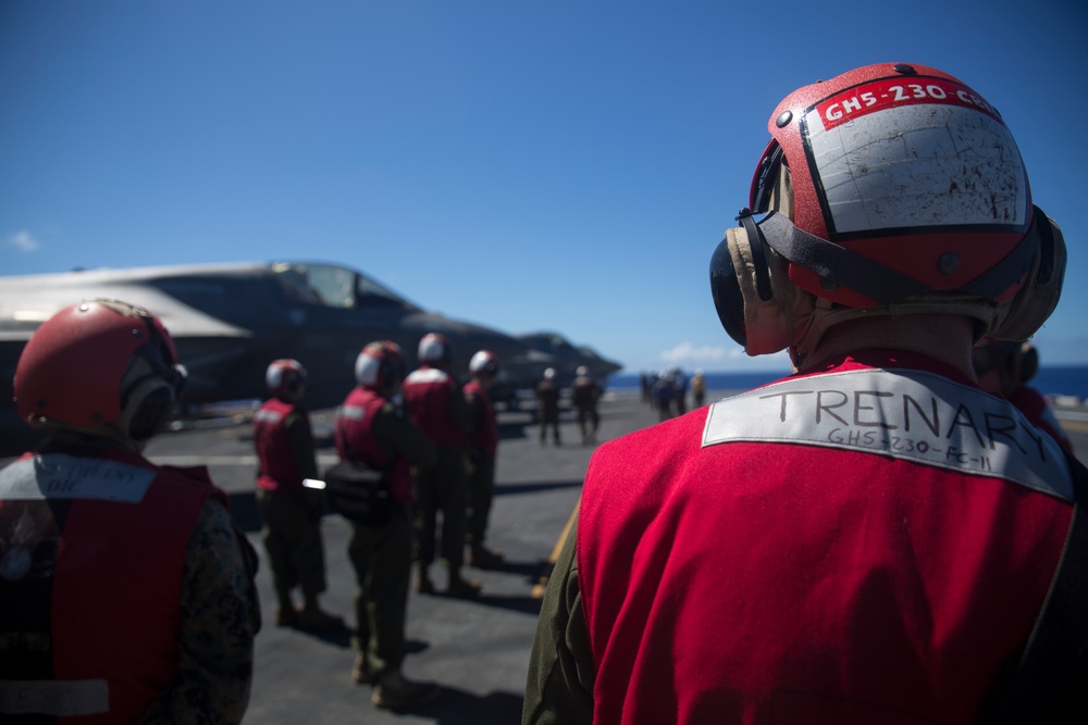 F-35B flight operations aboard USS Wasp