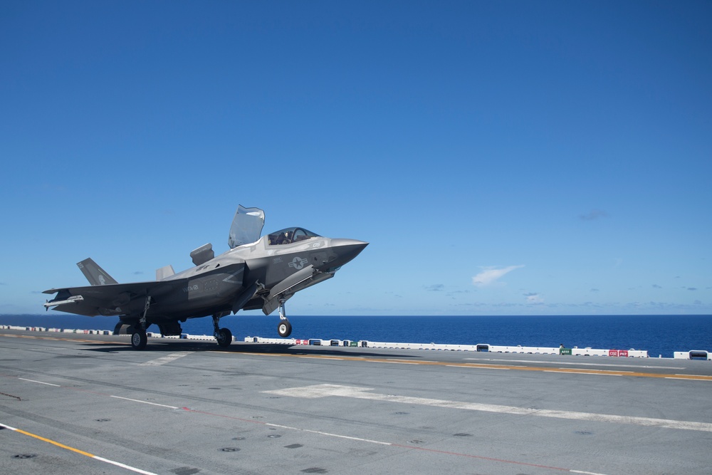 F-35B flight operations aboard USS Wasp