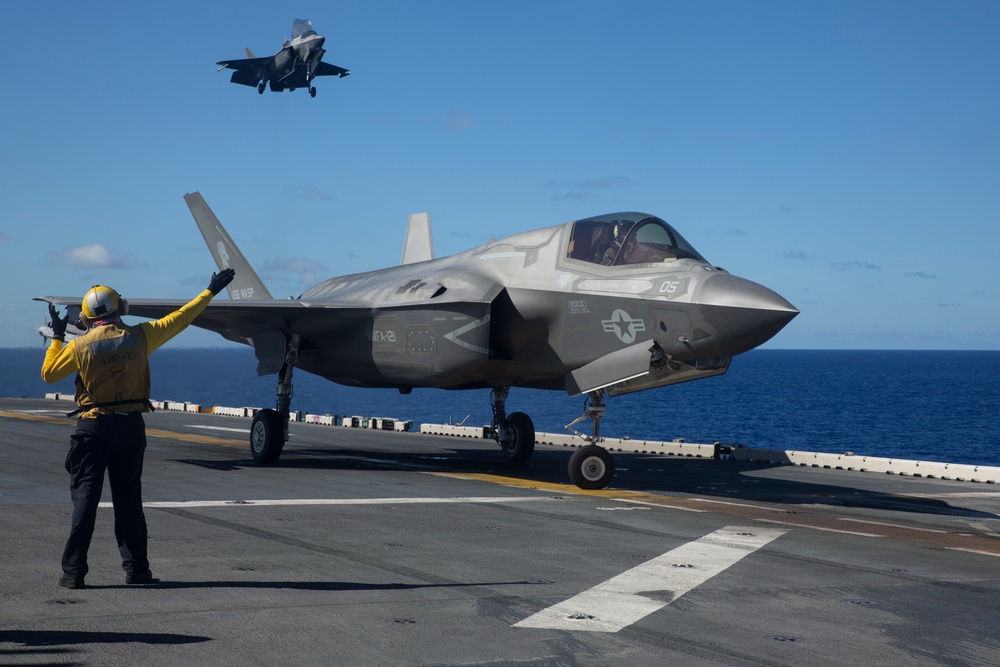 F-35B flight operations aboard USS Wasp