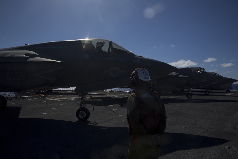 F-35B flight operations aboard USS Wasp