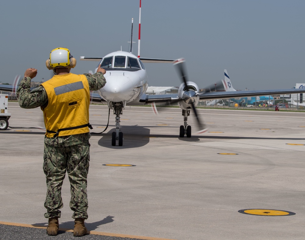 NSA Naples C-26 Training Flight