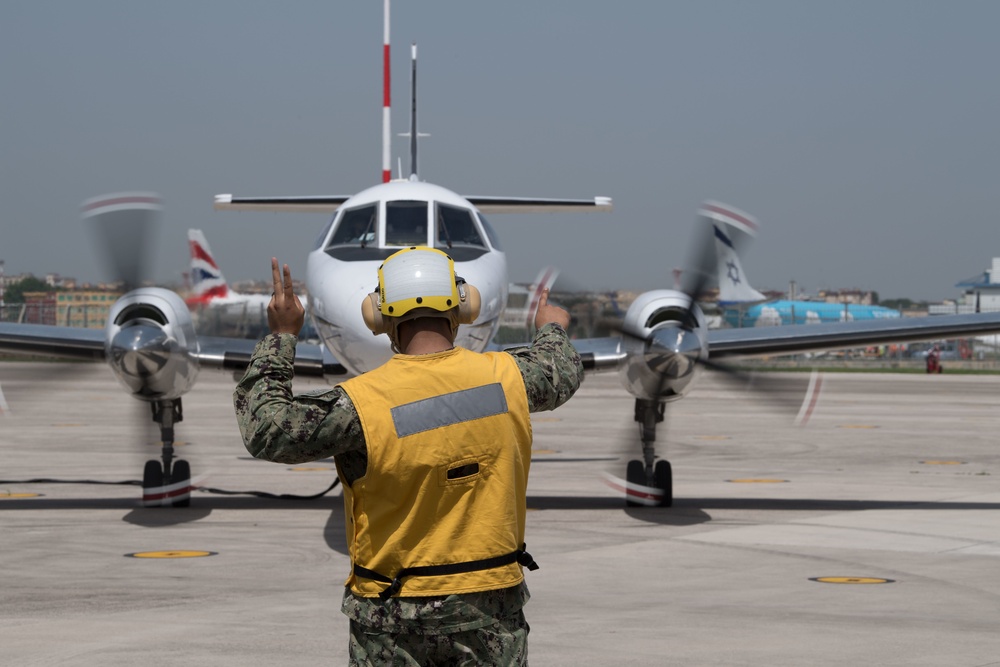 NSA Naples C-26 Training Flight