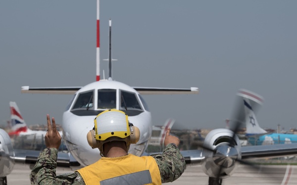 NSA Naples C-26 Training Flight