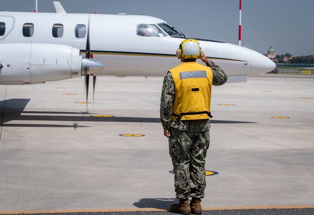 NSA Naples C-26 Training Flight