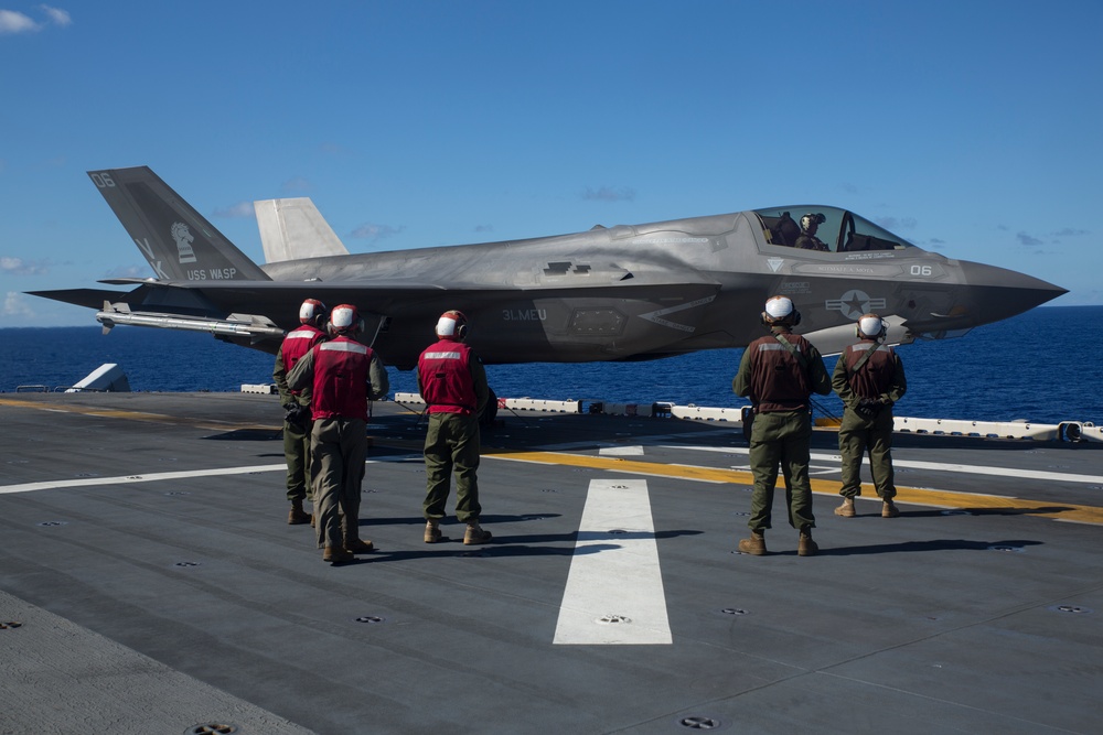 F-35B flight operations aboard USS Wasp