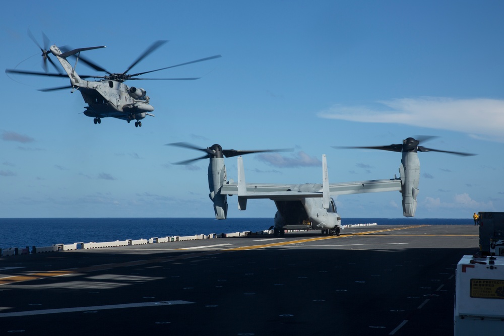 31st MEU flight operations aboard USS Wasp