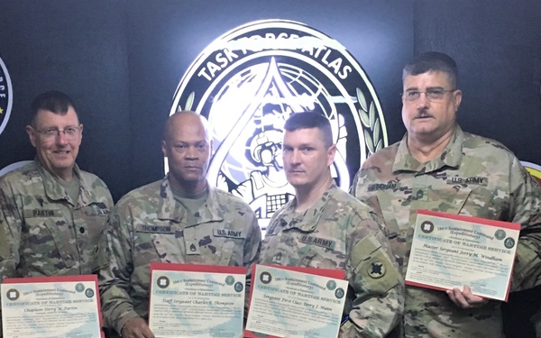 Soldiers Earn Former Wartime Service Patch
