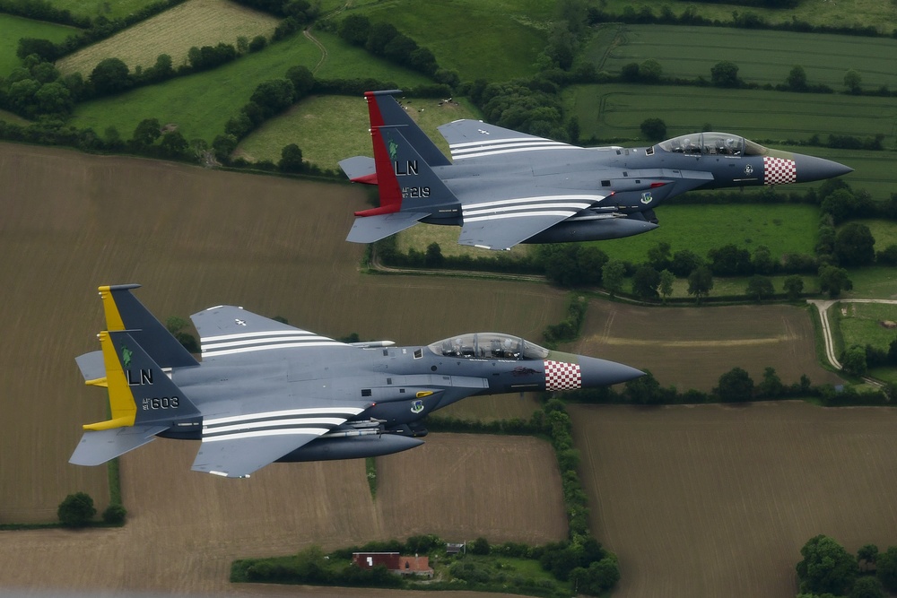 Heritage F-15E Strike Eagle D-Day 75 support