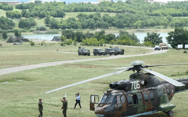 Bulgarian Chief of Defense visits Novo Selo Training Area.