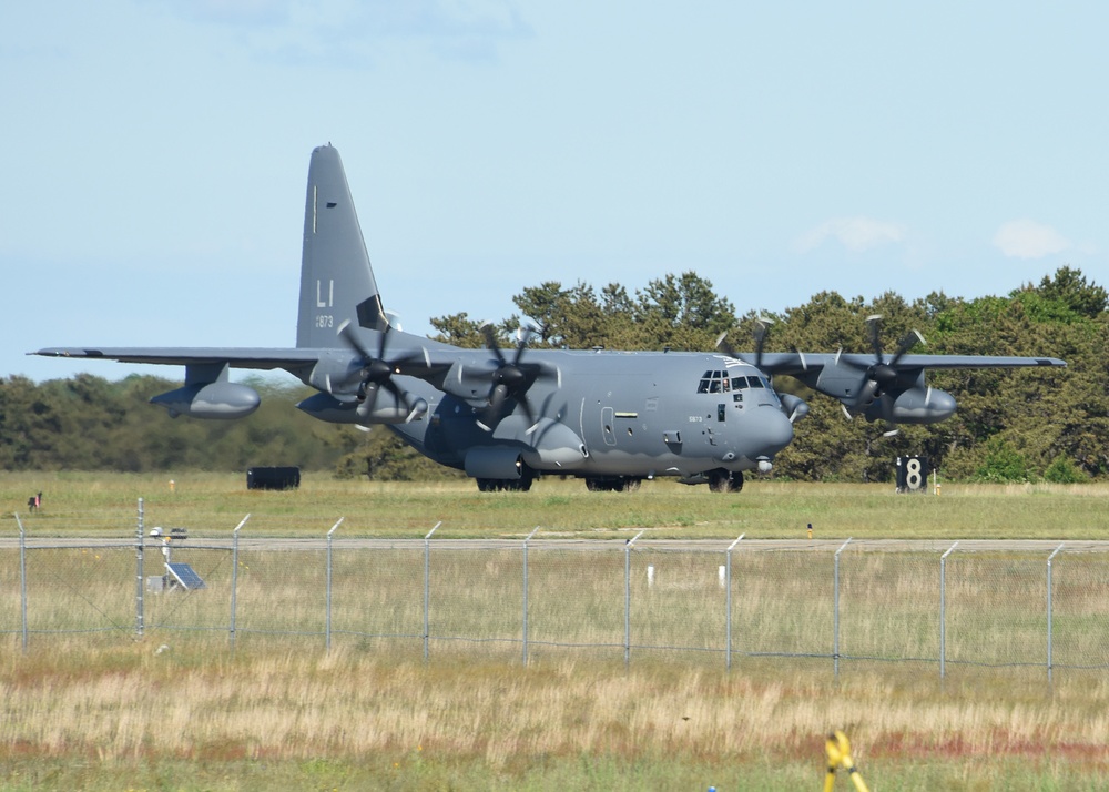 The thrid HC-130J Combat King II arrives at 106th Rescue Wing