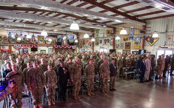 CJTF-HOA holds change of command ceremony