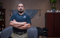 A healing touch: veteran provides massage therapy to PTSD patients