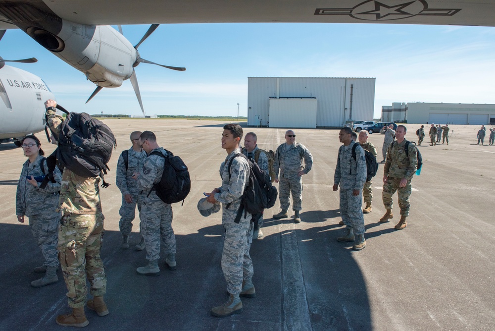 267th Intelligence Squadron depart to Ft. Meade for training