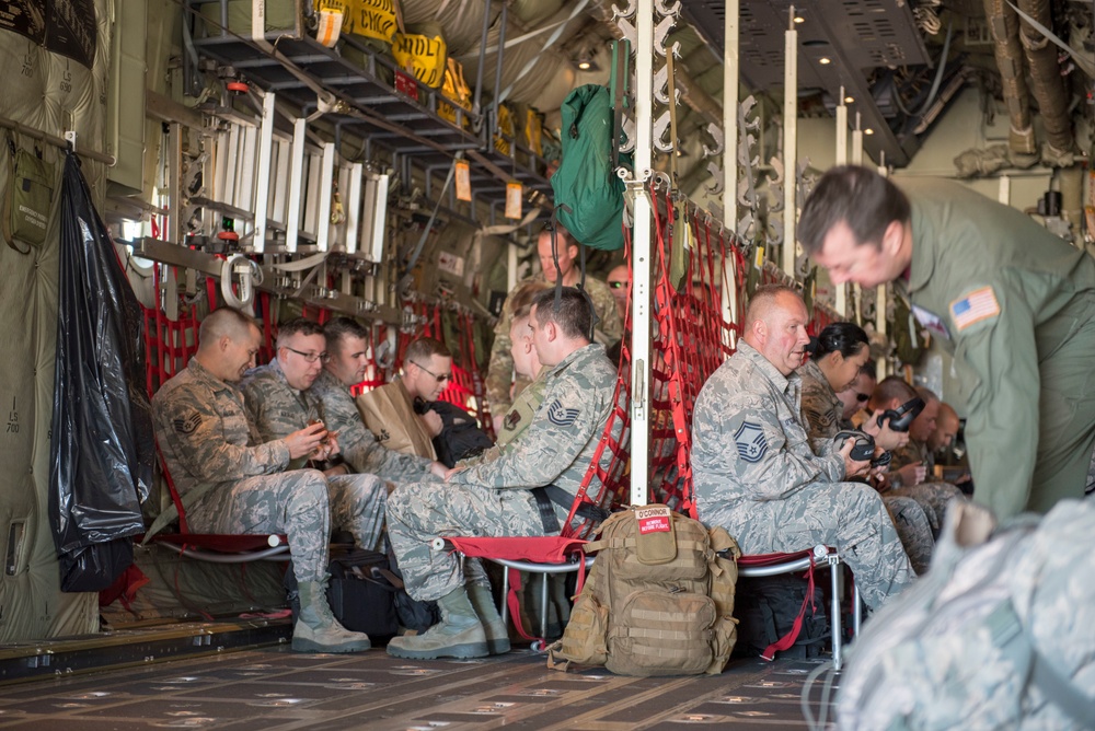 267th Intelligence Squadron depart to Ft. Meade for training