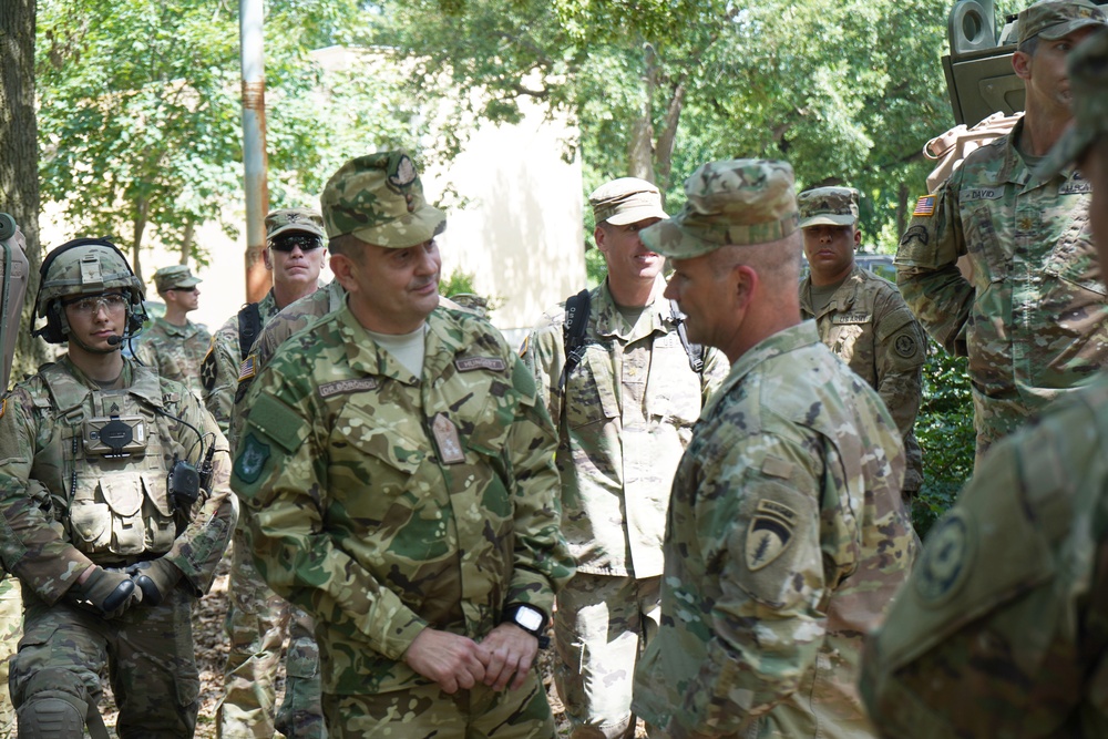 Lt. Gen. Christopher G. Cavoli’s coin presentation during SG19