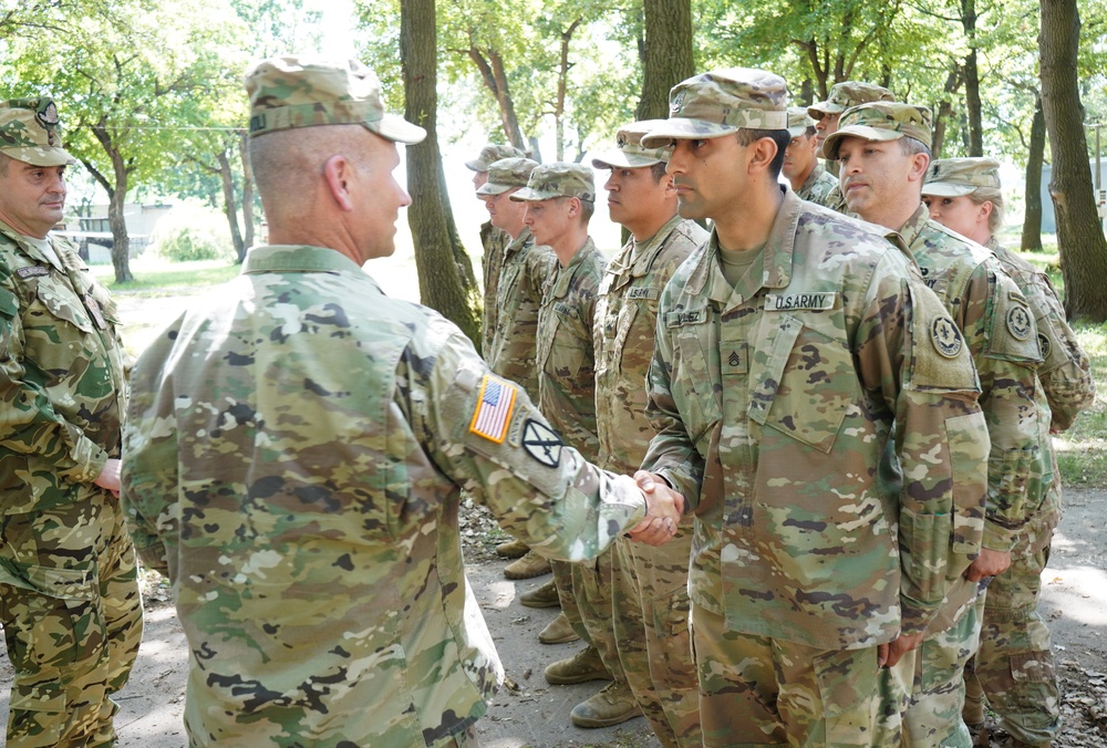 Lt. Gen. Christopher G. Cavoli’s coin presentation during SG19