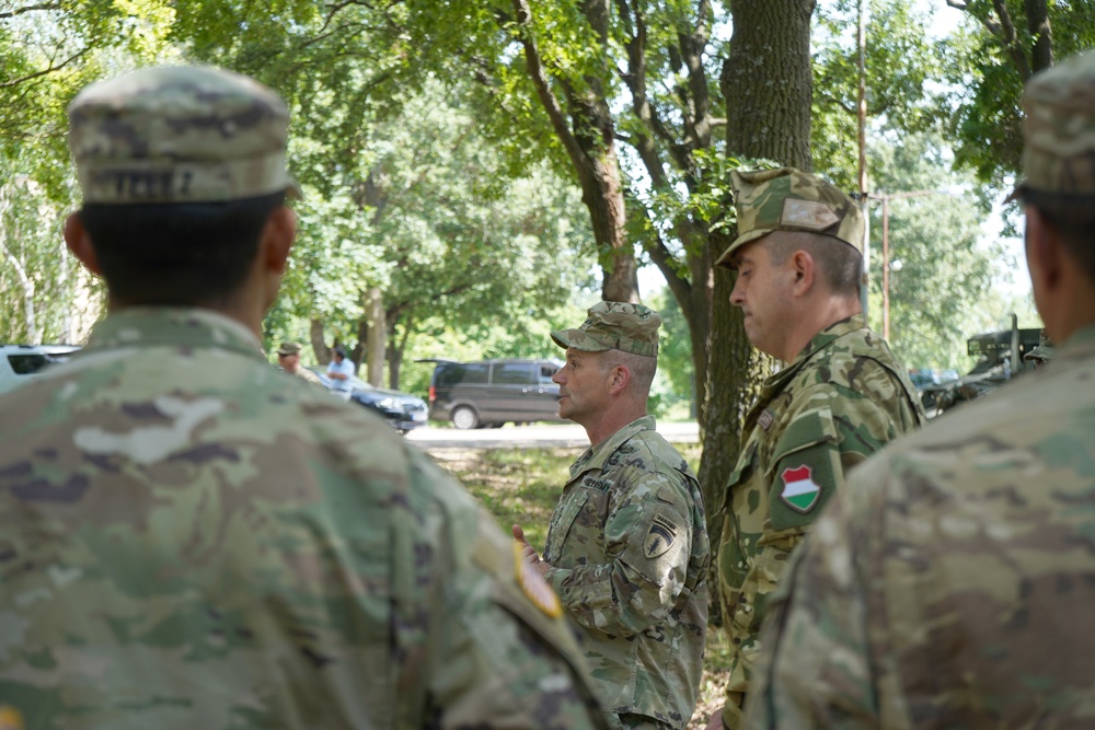 Lt. Gen. Christopher G. Cavoli’s coin presentation during SG19