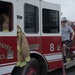 Barksdale firefighters practice putting out flames