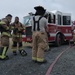 Barksdale firefighters practice putting out flames