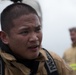 Barksdale firefighters practice putting out flames