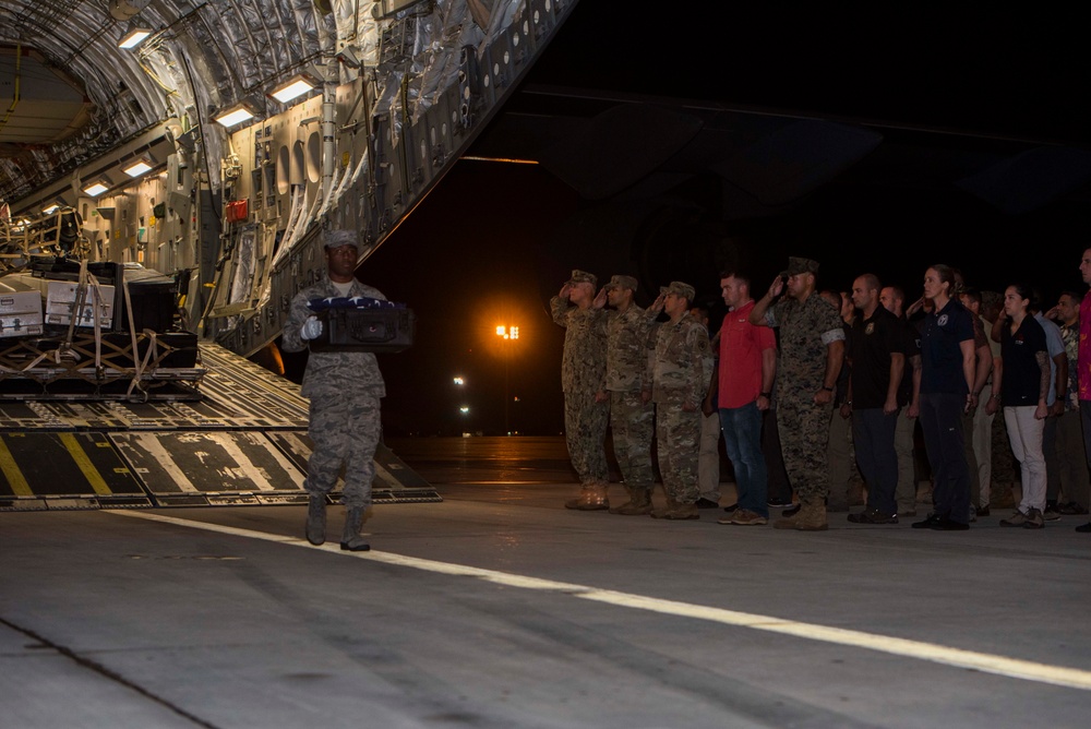 DPAA holds Honorable Carry for remains returning from Papua New Guinea