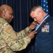 Chief Master Sgt. Jesse Kimsey receives the Drennan A. Clark-Order of Nevada Medal